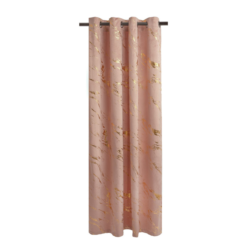 Zasłona z kółkami ENDLESS CHIC 140x270 różowa